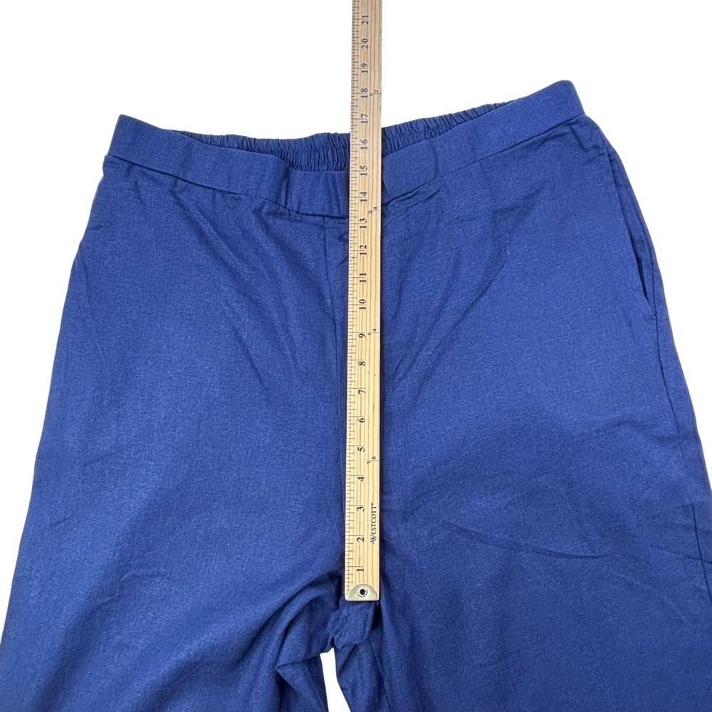 Woman Within 20W Tall Womens Blue Linen Blend‎ Elastic Waist Pull On Pants NWOT - Picture 11 of 13